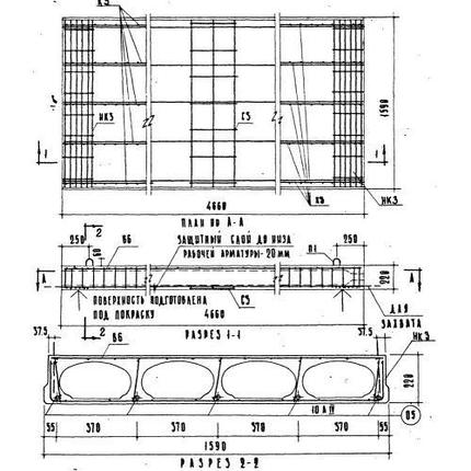 Панели перекрытия с овальными пустотами ПО 6-47-16 АIIIв, фото 2