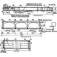Панели перекрытия с овальными пустотами ПТО 59-12 АIV