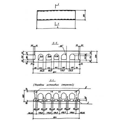 Плиты многопустотные 1П 36-9-21 ВрII(5) т (Шифр 0-312), фото 2