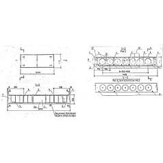 Плиты перекрытия многопустотные П 81-15-6 АтV