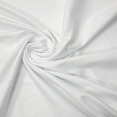 Ткань Рибана с лайкрой Оptik White белый