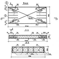 Плиты перекрытия многопустотные ПК 16-28-12 АIII