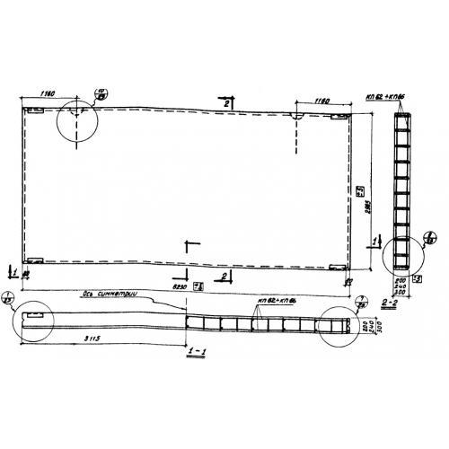 Панели ПСЖ 1 б-1,2-6 (СТ 02-33)