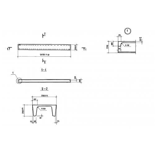 Плиты покрытий 1ПДС 6-3 л