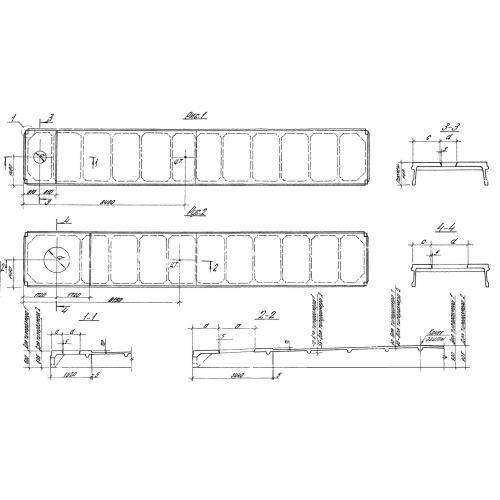 Плиты ребристые 1ПВ 18-2 АV л-7