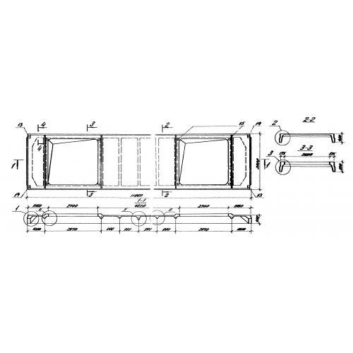 Плиты ребристые 2ПФ 12-3 АтVI-5