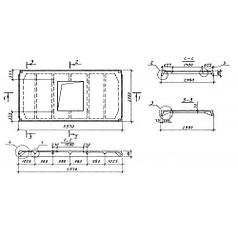 Плиты ребристые 3ПФ 6-3 АтVI л-2
