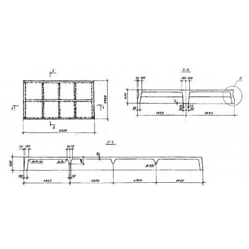 Плиты ребристые П 6-2 АV-3