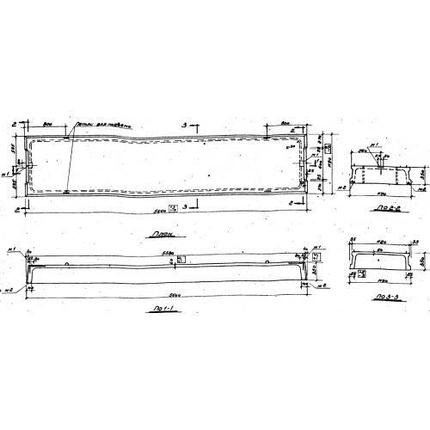 Плиты ребристые П 1-3-1 (ИИ 64), фото 2
