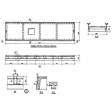 Плиты ребристые П 1 с-3-4 (ИИС 24-1), фото 2