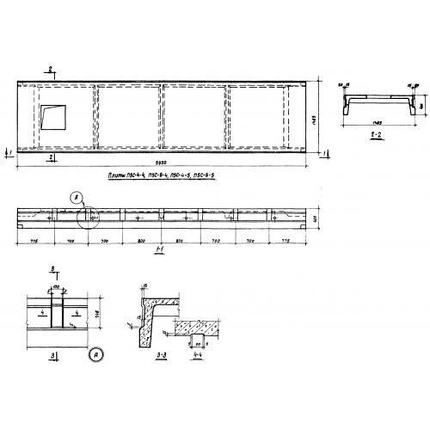 Плиты ребристые П 5 с-4-4 (ИИС 24-2), фото 2