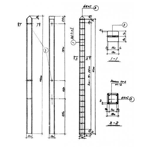 Столбы бетонные СТ 2