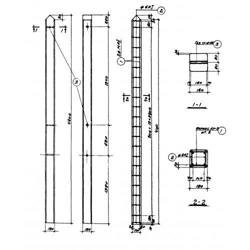 Столбы бетонные СТ 2 в