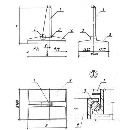 Фундаменты ФП 2,7-2,7 А-350, фото 2