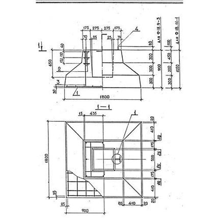 Фундаменты 2Ф 18-11-1 (ГОСТ 24476-80), фото 2
