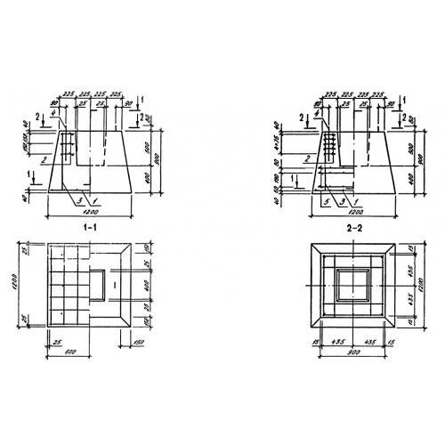 Фундаменты 1Ф 12-9-2 пв