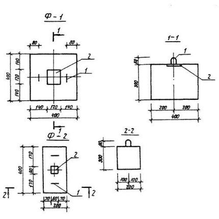 Фундаменты Ф 2 (3.300.9-2), фото 2