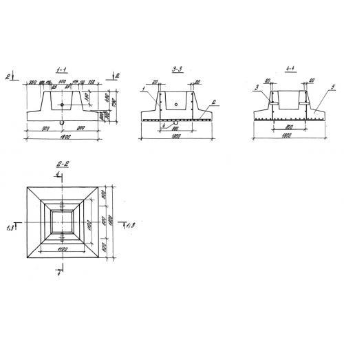 Фундаменты 2ФР 1