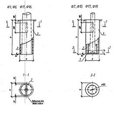 Фундаменты Ф 11 (Б3.507.1-3.04)