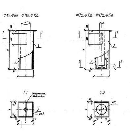 Фундаменты Ф 19 а (Б3.507.1-3.04), фото 2