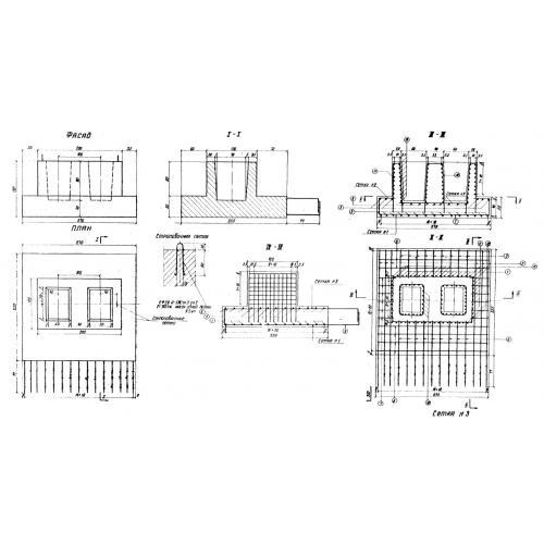 Фундаменты Ф 4 (ТП 501-166)