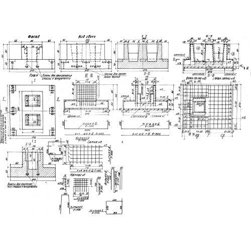 Фундаменты Ф 6 (ТП 501-166)