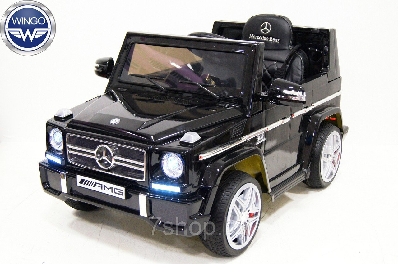 Детский электромобиль WINGO MERCEDES G65 LUX (Лицензионная модель) Черный - фото 1 - id-p98058675