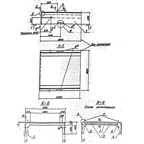 Лотки каналов ЛК 300-150-45-1 а