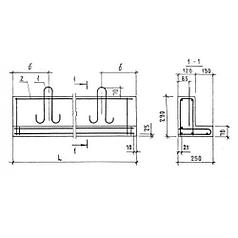 Перемычки балочные 1ПГ 44-8