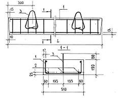 Перемычки плитные 10ПП 16-72 АтV