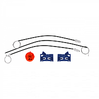 Рено Лагуна 2 - Ремкомплект стеклоподъемника (ролик+тросик+направляющие) передней левой двери