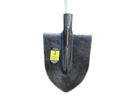 Лопата штыковая прямая из рельсовой стали СТО, черенок Ф40*1200 мм береза (1 сорт)
