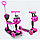 Детский самокат беговел " Божья коровка" SCOOTER 5в1  цвет розовый, фото 2
