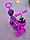 Детский самокат беговел " Божья коровка" SCOOTER 5в1  цвет розовый, фото 4