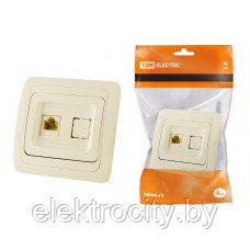 Розетка компьютерная RJ-45 сл. кость "Валдай" TDM