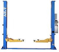 Подъемник двухстоечный AE&T Т4B с электро разблокировкой (4т) 220/380В
