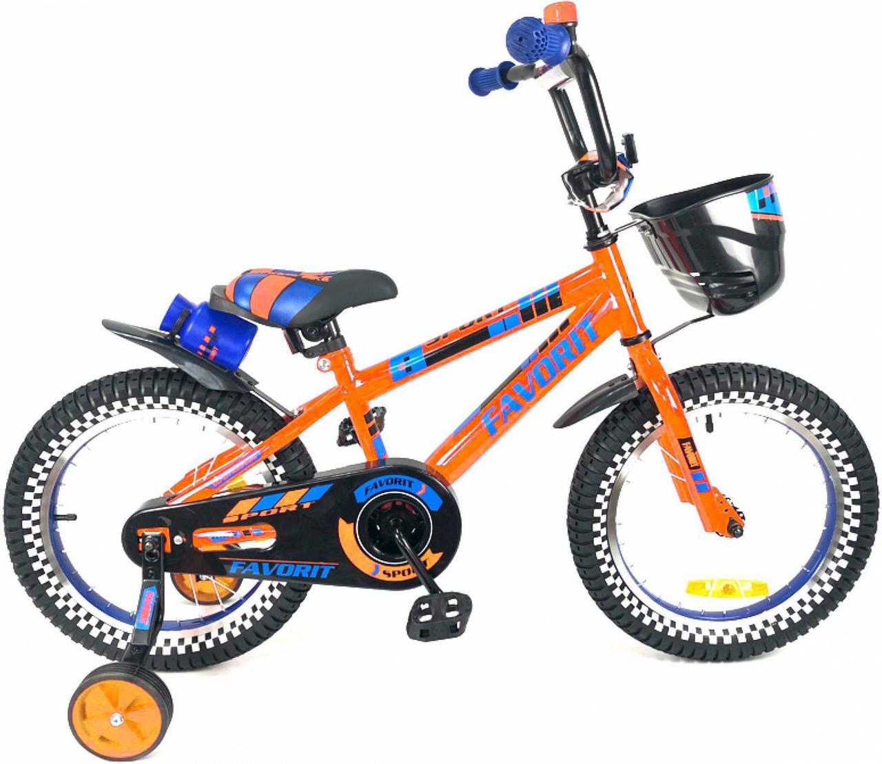 Велосипед детский двухколесный для детей Favorit Sport 14" - фото 3 - id-p98117682