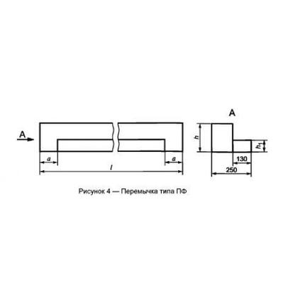 Перемычки фасадные 1ПФ 13-3 (ГОСТ 948-2016), фото 2