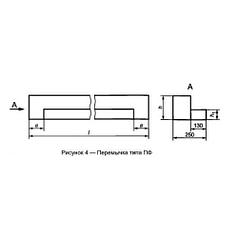 Перемычки фасадные 4ПФ 10-2 (ГОСТ 948-2016)