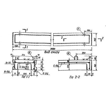 Панели для сборно-монолитных перекрытий ЦБ 4 (ИИ 01-02), фото 2