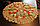 Салфетка льняная вышитая Мини-скатерть льняная декоративная с вышивкой "Алые маки" d 85 см, фото 2