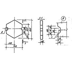 Плиты оформления откосов ПОС 2 (ТПР 320-069.86)