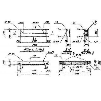 Плиты перекрытий ПТ 11д-2, фото 2