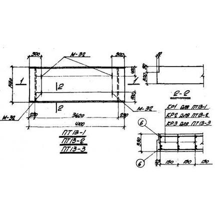 Плиты перекрытий ПТ 13-1, фото 2