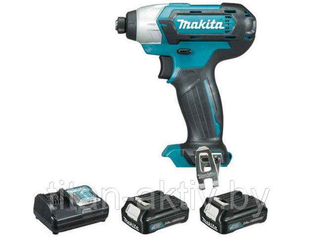 Аккум. шуруповерт MAKITA TD 110 DWAE в чем. (10.8 В, 2 акк., 2.0 А/ч Li-Ion, 1 скор., 110 Нм, шурупы