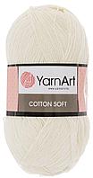Пряжа YarnArt Cotton Soft цвет 03 молочный