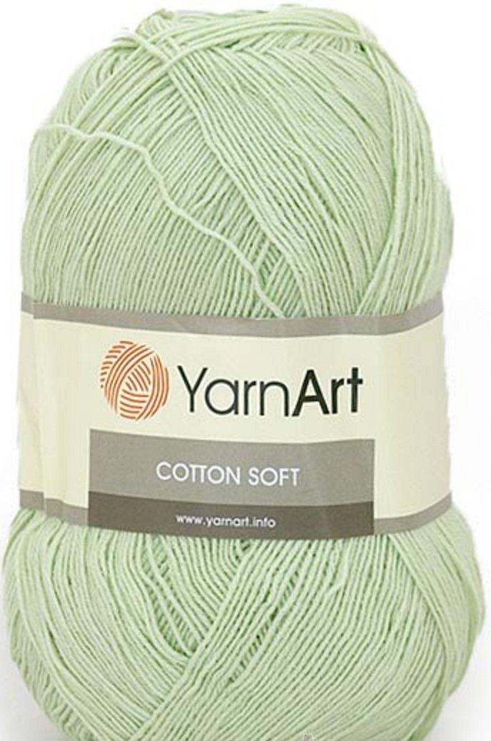 Пряжа YarnArt Cotton Soft цвет 11 фисташковый