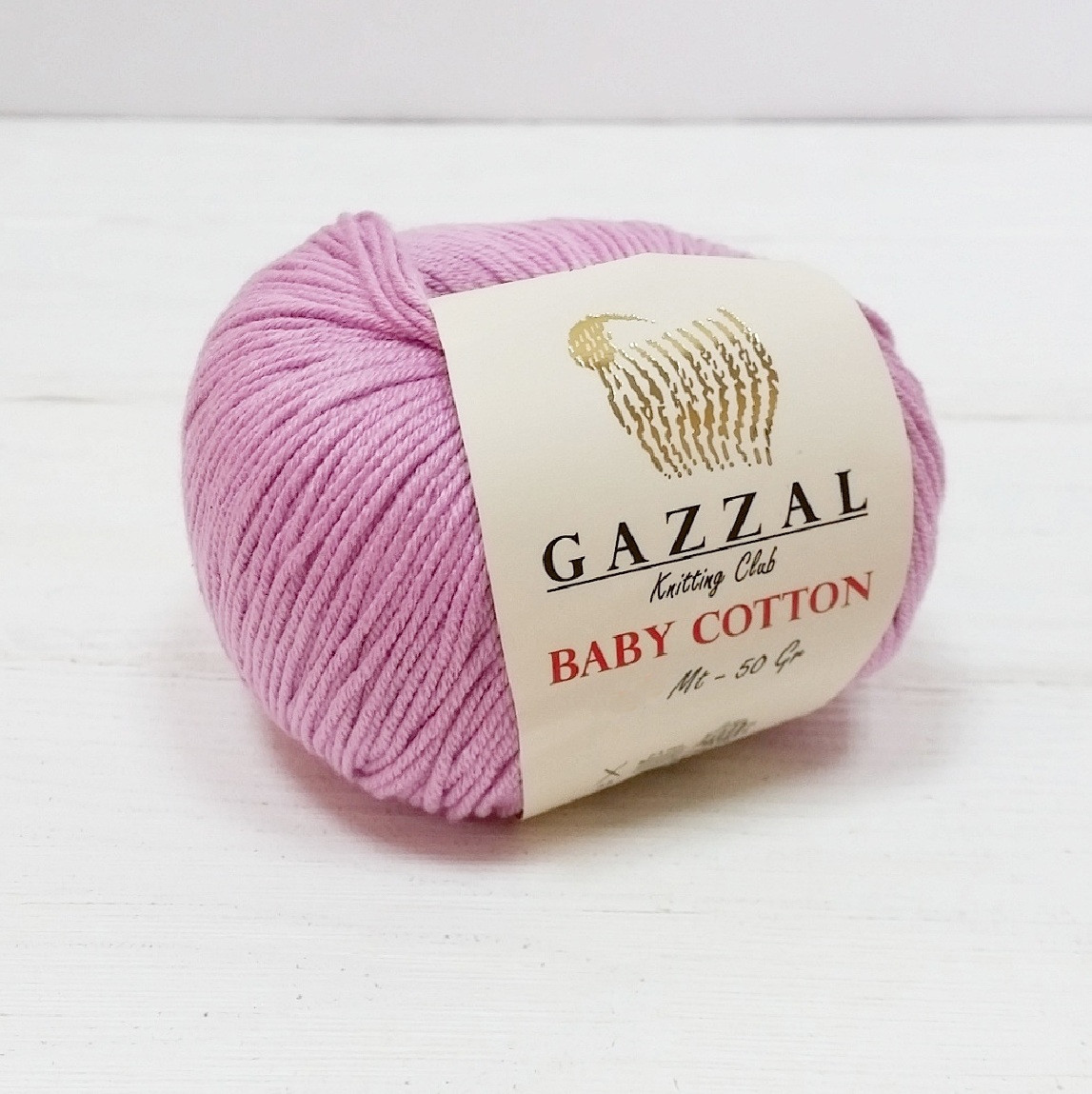 Пряжа Gazzal Baby Cotton цвет 3422 сухая роза - фото 1 - id-p98152317