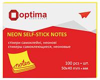 Стикеры бумажные OPTIMA 40х50 мм 100 листов