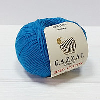 Пряжа Gazzal Baby Cotton цвет 3428 бирюза